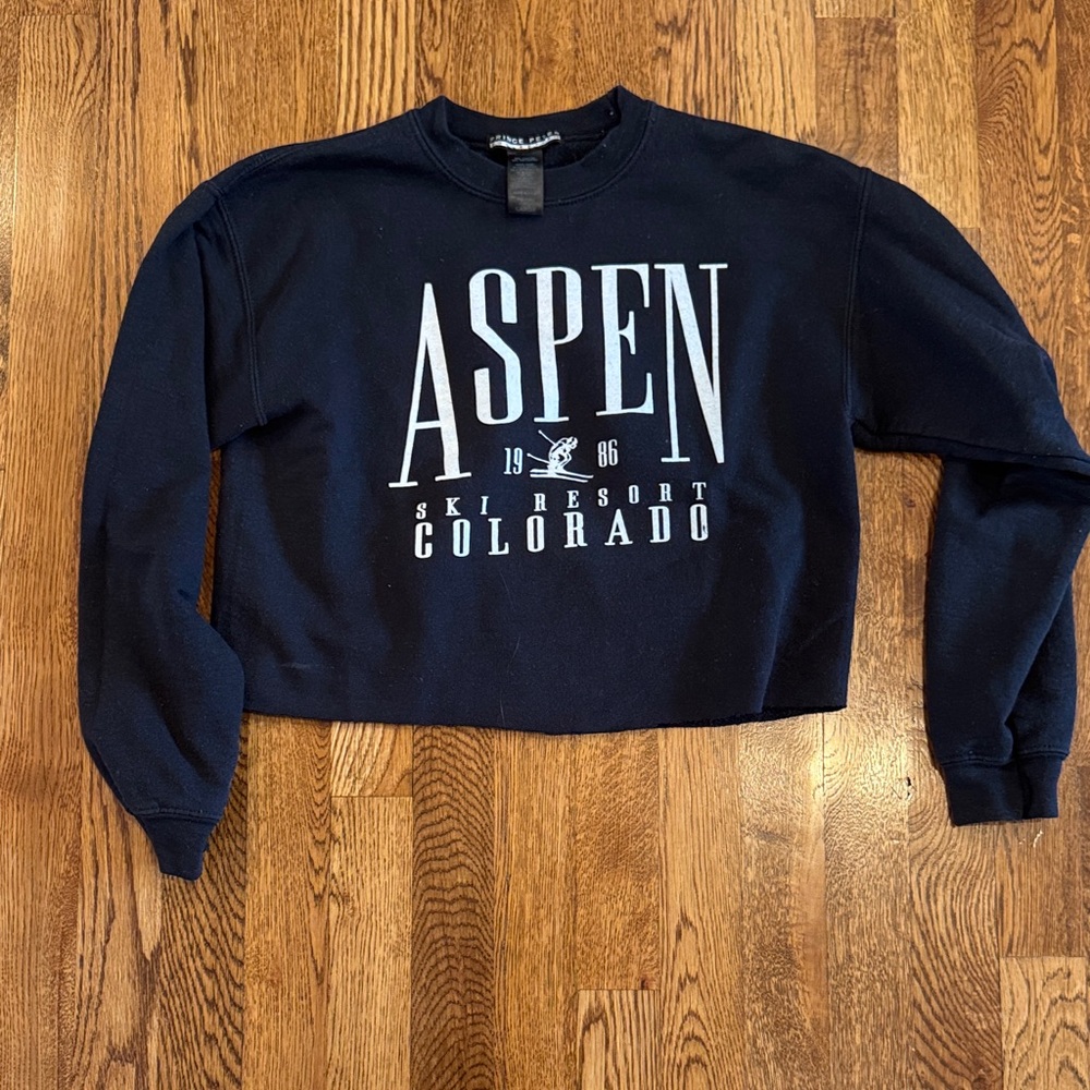 Prince Peter Collection Girls Aspen Cropped Sweatshirt Size Large
